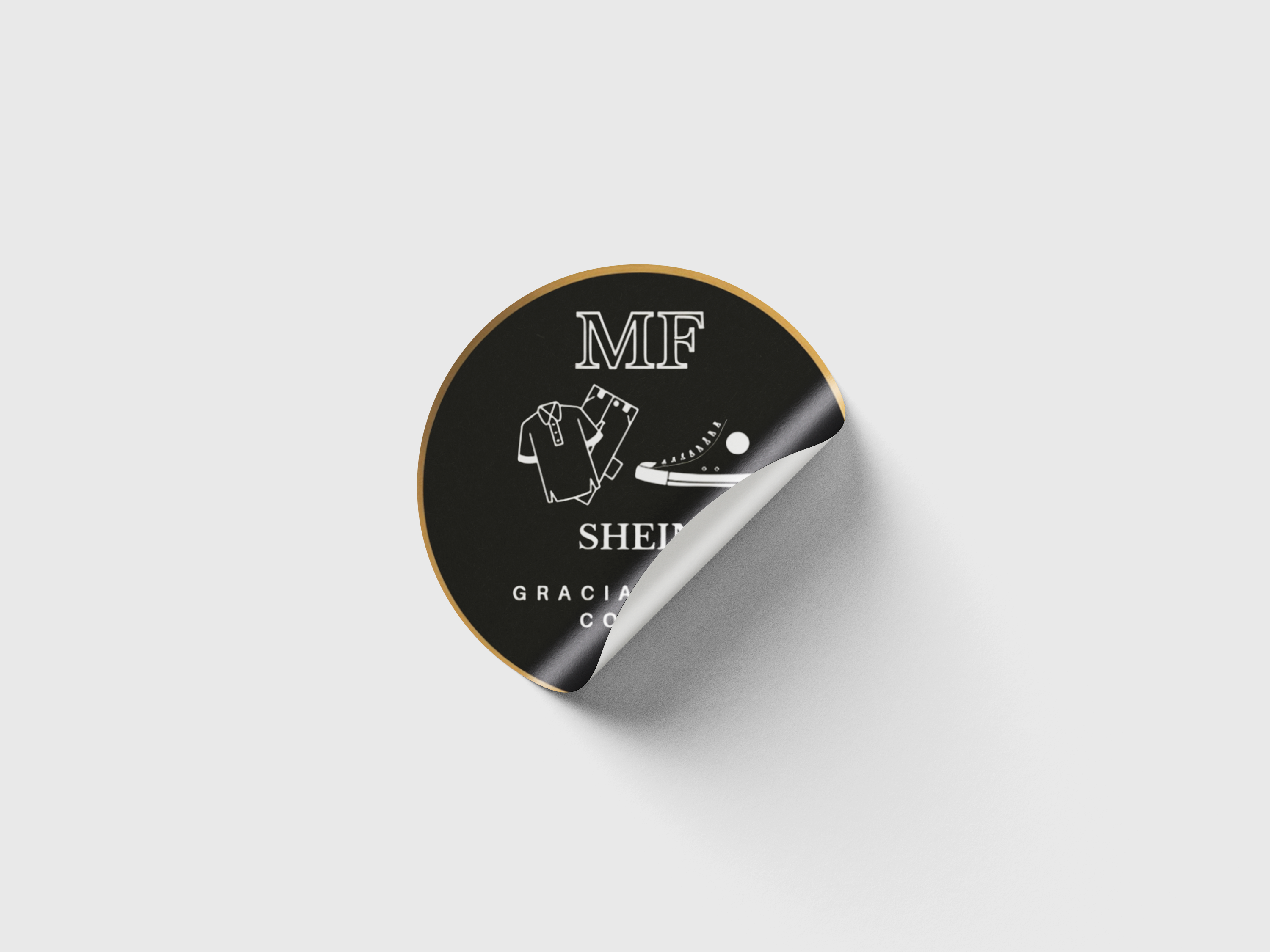 Stickers personalizados para venta de ropa